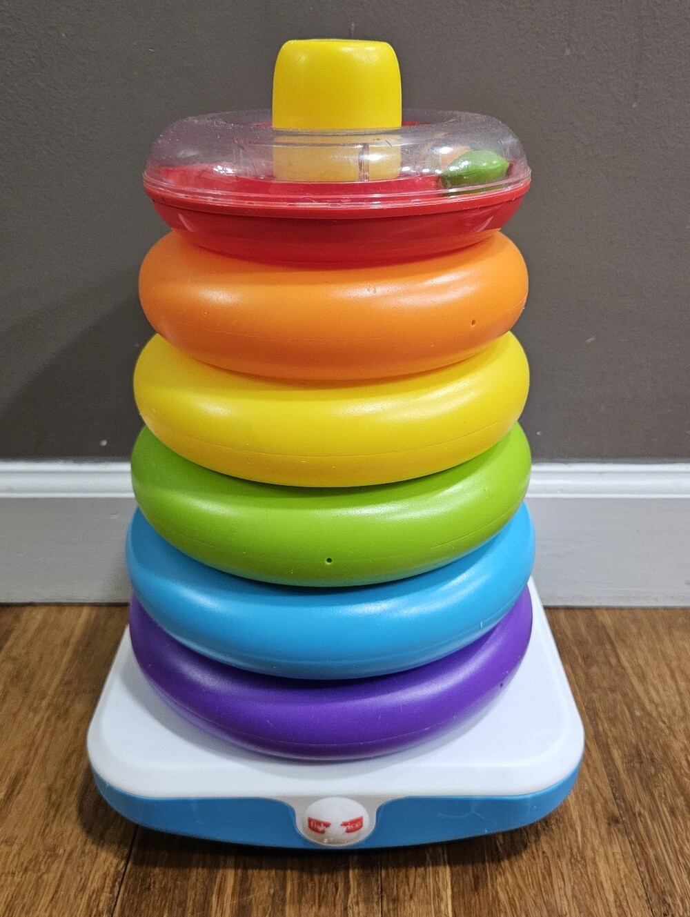 Fisher-Price Giant Rock-a-Stack Large Stacking Toy - 6 Colorful Rings
